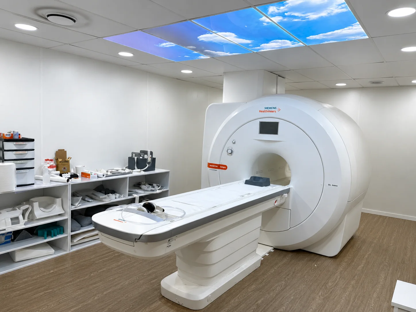 Equipamento Siemens MAGNETOM Sempra 1.5T na sala de ressonância da Diagnosis Rio Preto